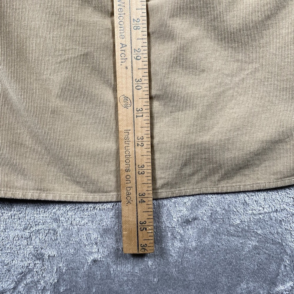 LL Bean Shirt Mens Size XXL Tall Beige Long Sleeve Corduroy Button Down 0YQ71 - Picture 13 of 13